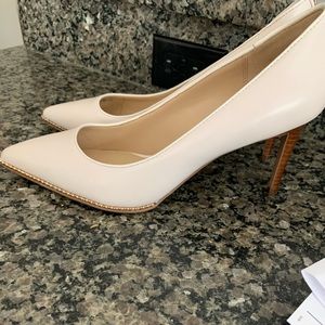 White coach size 10 high heeled shoes